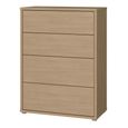 Alice Springs Chest - 4 Drawer - Wide - Elegancia Oak