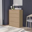 Alice Springs Chest - 4 Drawer - Wide - Elegancia Oak