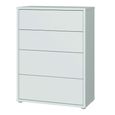 Alice Springs Chest - 4 Drawer - Wide - Light Grey