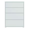 Alice Springs Chest - 4 Drawer - Wide - Light Grey