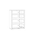 Alice Springs Chest - 4 Drawer - Wide - Sage Green