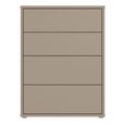 Alice Springs Chest - 4 Drawer - Wide - Taupe