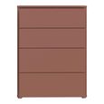Alice Springs Chest - 4 Drawer - Wide - Terracotta