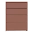 Alice Springs Chest - 4 Drawer - Wide - Terracotta