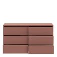 Alice Springs Chest - 6 Drawer - Large - Terracotta