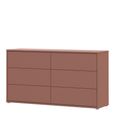 Alice Springs Chest - 6 Drawer - Large - Terracotta