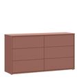Alice Springs Chest - 6 Drawer - Large - Terracotta