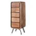 Aspen Chest - 5 Drawer - Tall - Industrial - Reclaimed Wood
