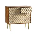 Edison Chest - 4 Drawer - Geometric - Mango Wood