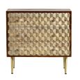 Edison Chest - 4 Drawer - Geometric - Mango Wood