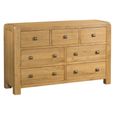 Clearance - Curve Chest - 3+4 Drawer - Oak - FSS17241