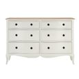 Amelie Chest - 6 Drawer - Wide - White