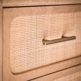 Casera Chest - 3+2 Drawer - Natural Rattan and American Oak