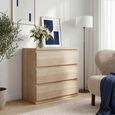 Edmore Chest - 3 Drawer - Wide - Sonoma Oak