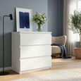 Edmore Chest - 3 Drawer - Wide - White