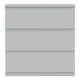 Edmore Chest - 3 Drawer - Wide - Light Grey