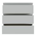 Edmore Chest - 3 Drawer - Wide - Light Grey