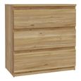 Edmore Chest - 3 Drawer - Wide - Light Oak