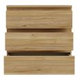 Edmore Chest - 3 Drawer - Wide - Light Oak