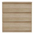 Edmore Chest - 3 Drawer - Wide - Sonoma Oak