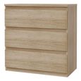 Edmore Chest - 3 Drawer - Wide - Sonoma Oak