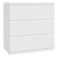 Edmore Chest - 3 Drawer - Wide - White