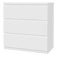 Edmore Chest - 3 Drawer - Wide - White