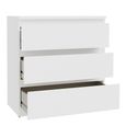 Edmore Chest - 3 Drawer - Wide - White