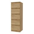 Edmore Chest - 5 Drawer - Tall - Light Oak