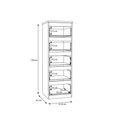 Edmore Chest - 5 Drawer - Tall - Light Oak