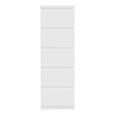 Edmore Chest - 5 Drawer - Tall - White