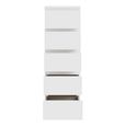 Edmore Chest - 5 Drawer - Tall - White