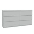 Edmore Chest - 6 Drawer - Large - Light Grey