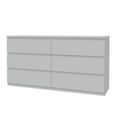 Edmore Chest - 6 Drawer - Large - Light Grey