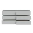 Edmore Chest - 6 Drawer - Large - Light Grey