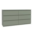 Edmore Chest - 6 Drawer - Large - Sage Green