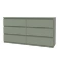Edmore Chest - 6 Drawer - Large - Sage Green
