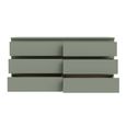 Edmore Chest - 6 Drawer - Large - Sage Green