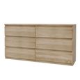 Edmore Chest - 6 Drawer - Large - Sonoma Oak