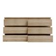 Edmore Chest - 6 Drawer - Large - Sonoma Oak