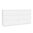 Edmore Chest - 6 Drawer - Large - White