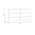 Edmore Chest - 6 Drawer - Large - White