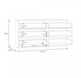 Edmore Chest - 6 Drawer - Large - White