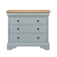 Chantilly Chest - 3 Drawer - Grey Painted - Wood