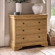 Bordeaux Chest - 3 Drawer - Natural - Oak