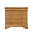 Bordeaux Chest - 3 Drawer - Natural - Oak