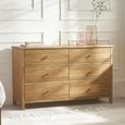 Coxmoor Chest - 6 Drawer - Wide - Natural - Oak
