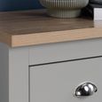 Highgate Chest - Wide - 6 Drawer - Grey Painted