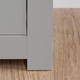 Highgate Chest - Wide - 6 Drawer - Grey Painted
