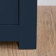 Highgate Chest - Wide - 6 Drawer - Navy Blue Painted